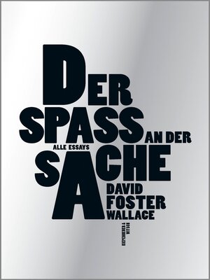 cover image of Der Spaß an der Sache